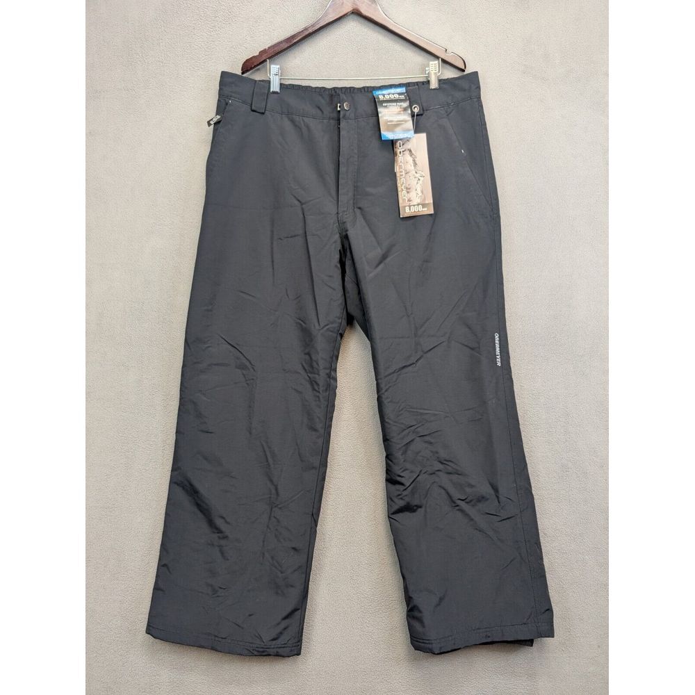 Mens XL Obermeyer Ski Pants Keystone Pant Snow Insulated Black Waterproof New